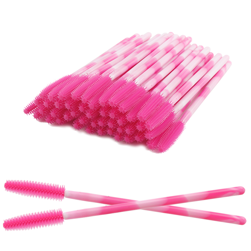 Eyelash Extension For Beginners - 50/100 Pezzi Spazzole Monouso in Silicone