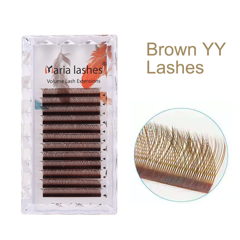 Eyelash Extension Yy - MARIA Marrone YY Ciglia a forma