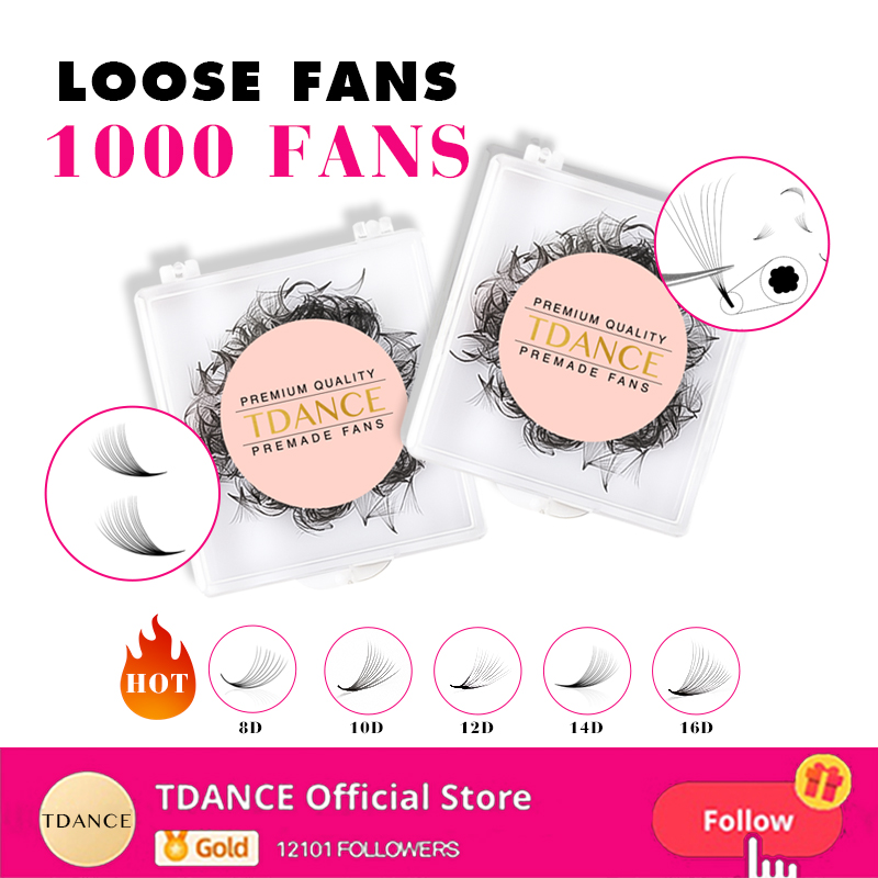 Eyelash Extension Medium - TDANCE 1000 Ventole Sciolti Fan Ciglia