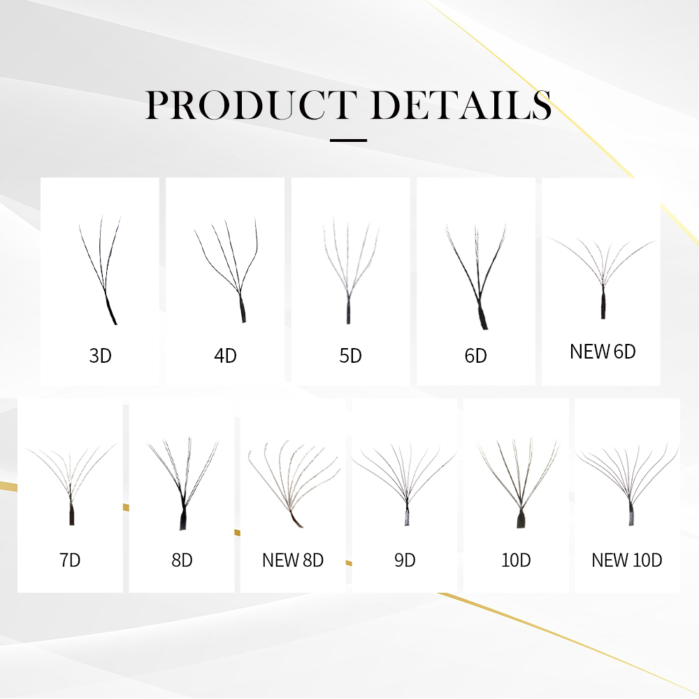 DeceMars 3DW/4DW/5DW/6DW/NUOVO - Eyelash Extension Yy recensione e prezzo