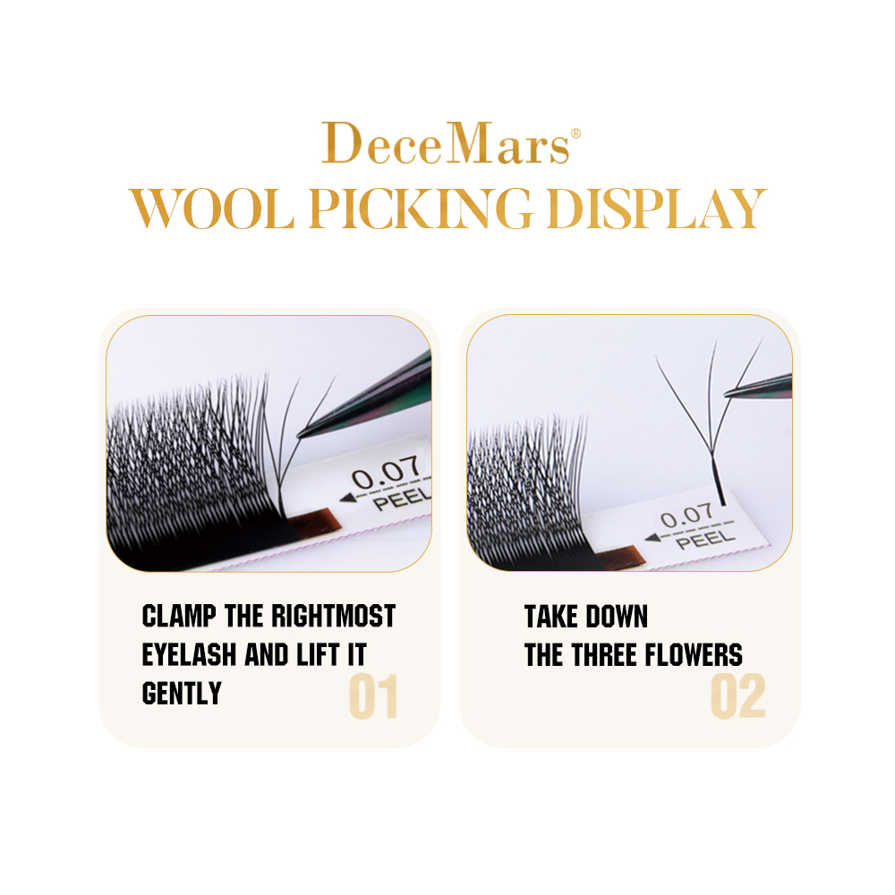 DeceMars 3DW/4DW/5DW/6DW/NUOVO - Eyelash Extension Yy recensione e prezzo