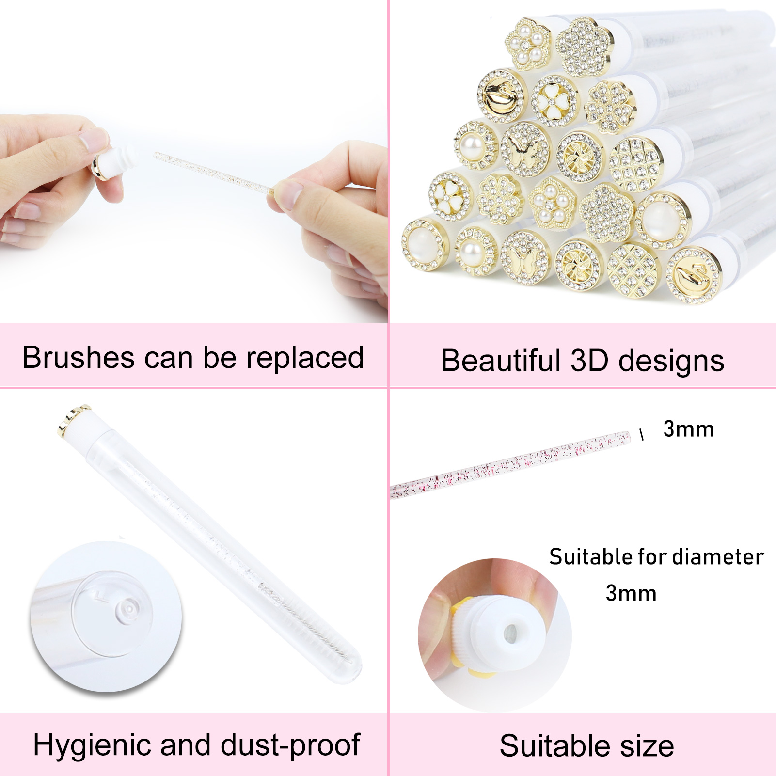 Bacchette per mascara Tubo 30  - Eyelash Extension For Beginners recensione e prezzo