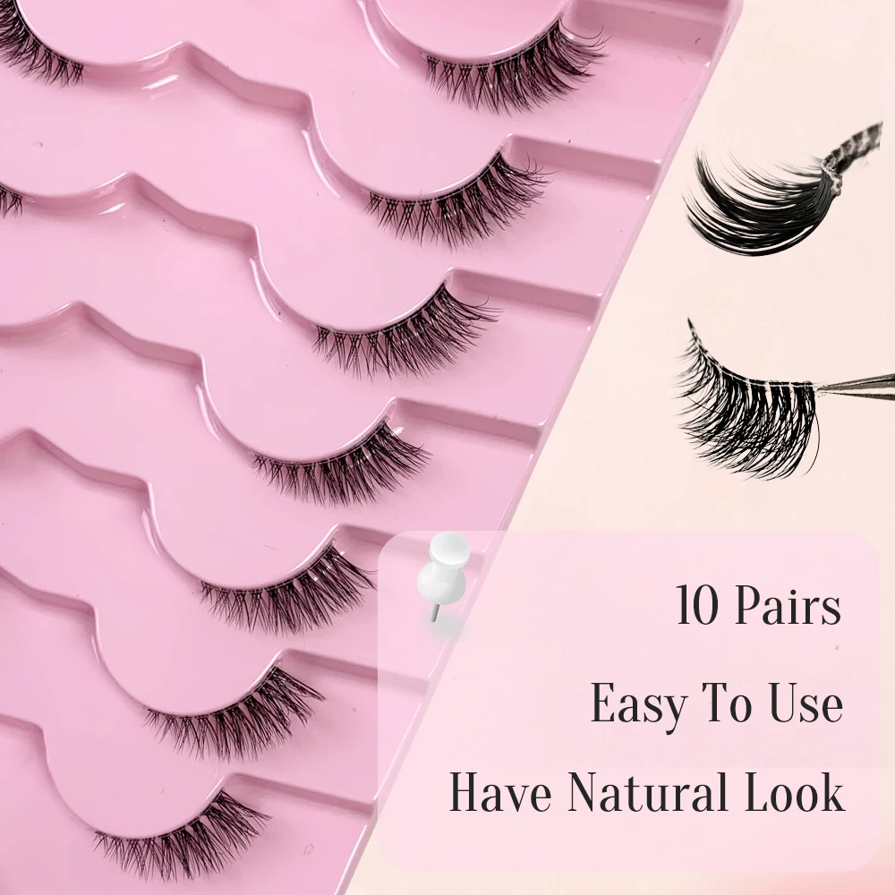 AMSDCN 10 paia di ciglia di vi - Eyelash Extension Medium recensione e prezzo