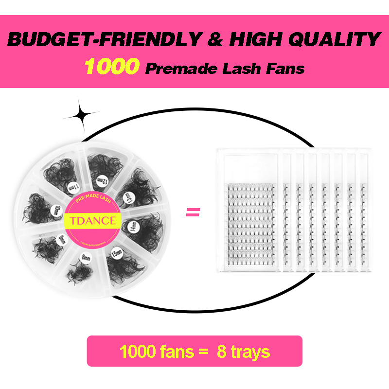 TDANCE 1000 Ventole Ventaglio  - Eyelash Extension Medium recensione e prezzo